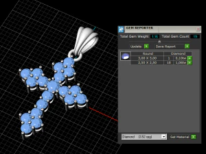 Cross pendant 3D Print Model