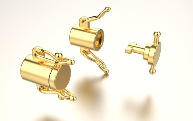 Bracelelt clasp 3D 打印模型 .c4d .max .obj .3ds .fbx .stl .blend