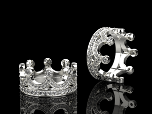 Crown ring 3D प्रिंट मॉडल