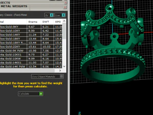 Crown ring 3D Print Model