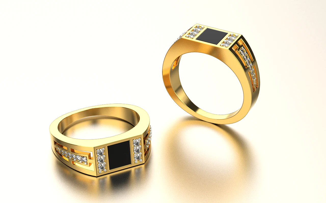 Ring 0455 3D Print Model .c4d .max .obj .3ds .fbx .stl .blend 