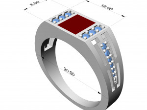 Ring 0455 Modèles 3D en vedette