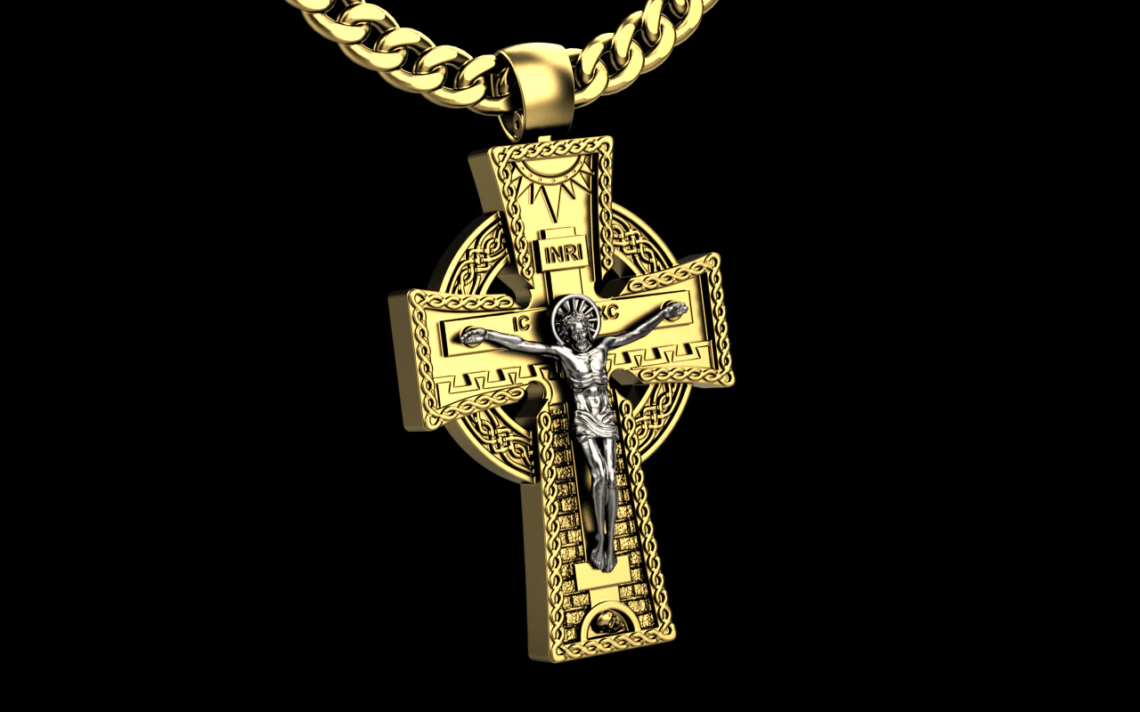 Cross orthodox 3D Print Model .c4d .max .obj .3ds .fbx .stl .blend 