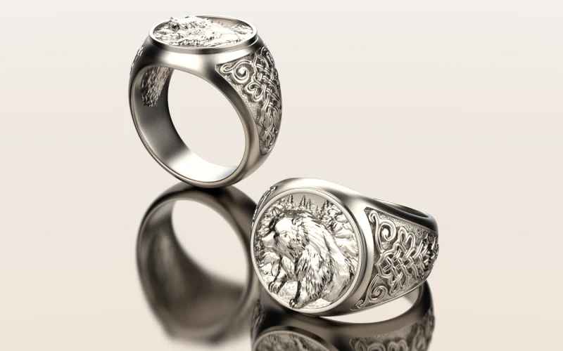 小熊戒指15059 3D 打印模型 .c4d .max .obj .3ds .fbx .stl .blend