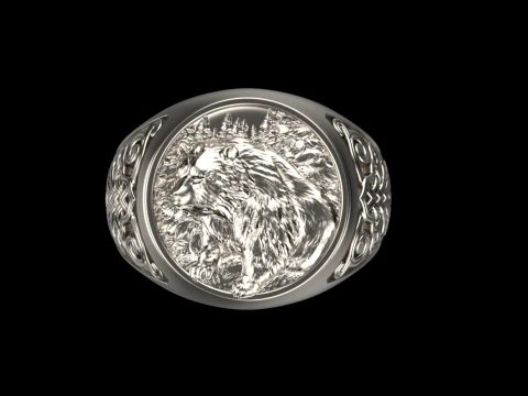 小熊戒指15059 3D 打印模型