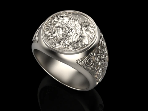 小熊戒指15059 3D 打印模型