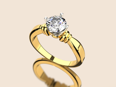 Verlovingsring 15059 3D printmodel