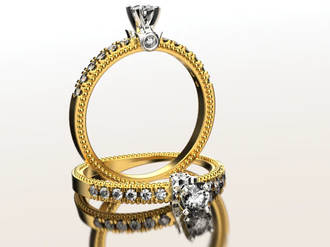 Engagement ring 091224 3D Print Model