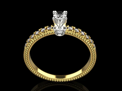 Engagement ring 091224 3D Print Model