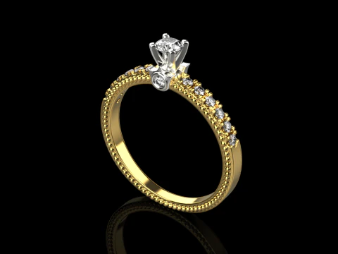 Engagement ring 091224 3D Print Model