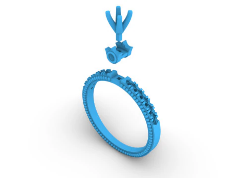 Engagement ring 091224 3D Print Model