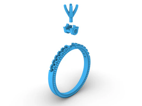 Engagement ring 091224 3D Print Model