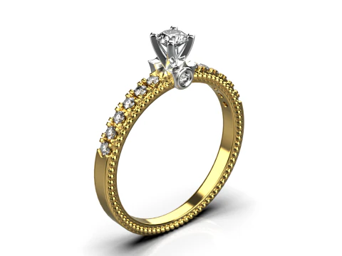 Engagement ring 091224 3D Print Model