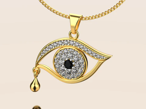 Zawieszka do oka 02 Model do druku 3D