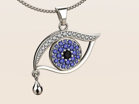 Zawieszka do oka 02 Model do druku 3D