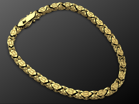 Luxe ketting 3D printmodel