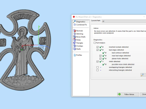 Orthodox cross pendant 3D Print Model