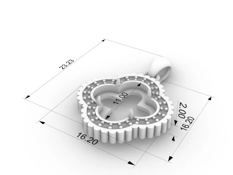 Cross pendant onyx 3D Print Model