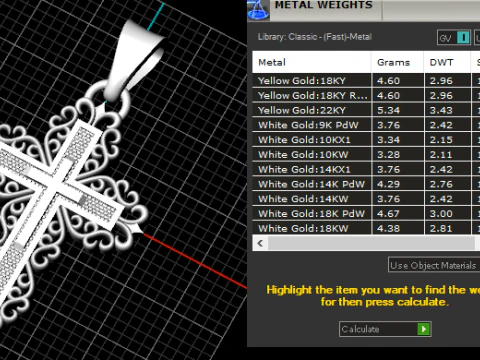 Cross pendant 3D Print Model