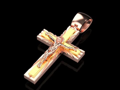 Pendente Cruz 2508 Modelo de Impressão 3D