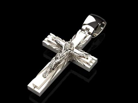 Pendente Cruz 2508 Modelo de Impressão 3D