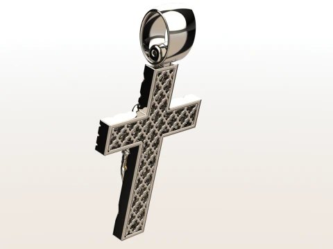 Pendente Cruz 2508 Modelo de Impressão 3D