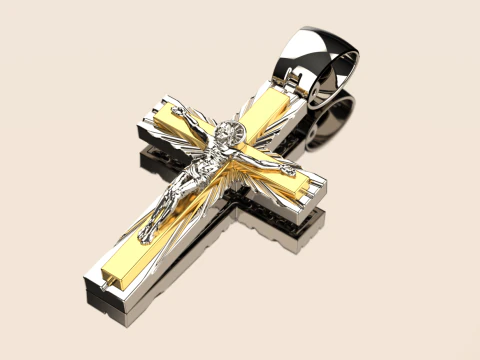 Pendente Cruz 2508 Modelo de Impressão 3D