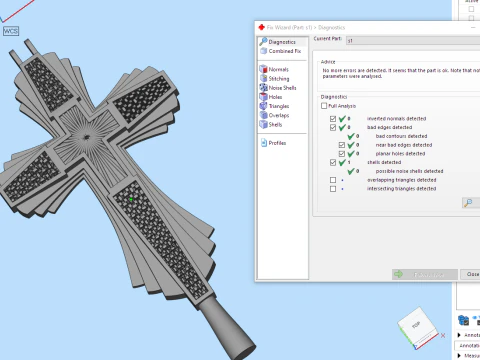 Cross pendant 110225 3D Print Model
