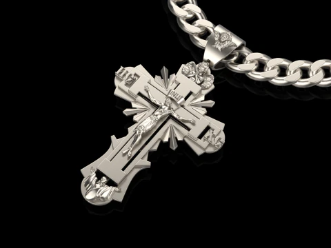 Cross pendant 271124 3D Print Model