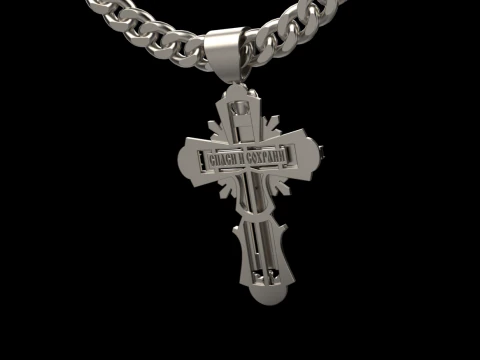 Cross pendant 271124 3D Print Model