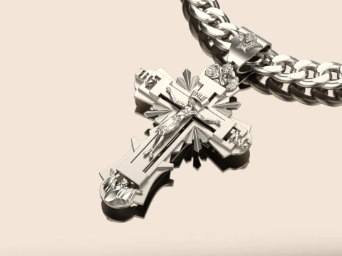 Cross pendant 271124 3D Print Model