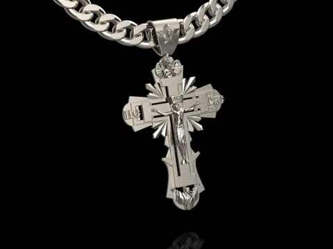 Cross pendant 271124 3D Print Model