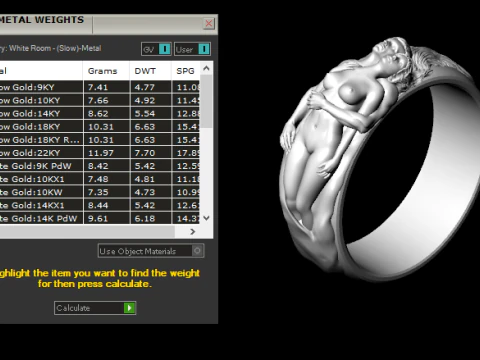 Adam and Eve rings set 3D Print Model
