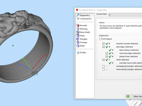 Adam and Eve rings set 3D Print Model