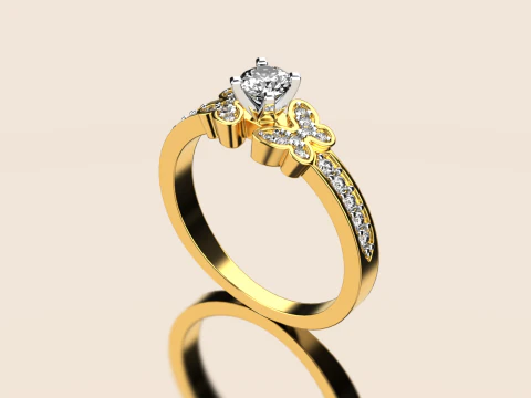 Набор обручальных колец 3D Принт Модель