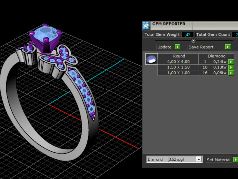 Набор обручальных колец 3D Принт Модель