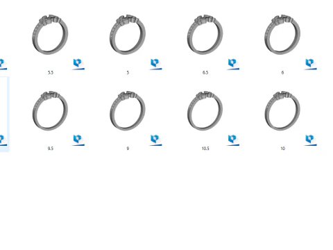 Набор обручальных колец 3D Принт Модель