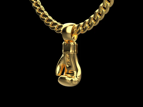 Boxing glove pendant 3D Print Model