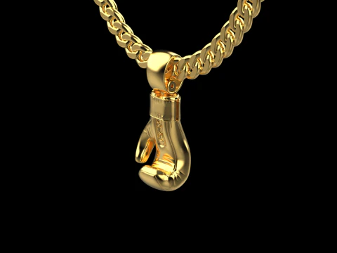 Boxing glove pendant 3D Print Model