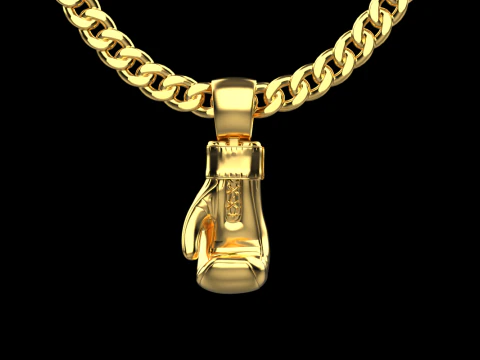 Boxing glove pendant 3D Print Model