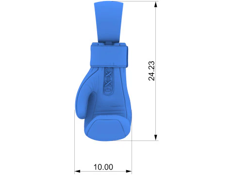 Boxing glove pendant 3D Print Model