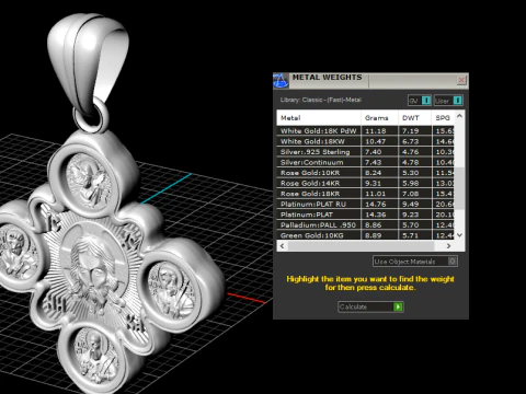 Orthodox cross pendant 02 3D Print Model