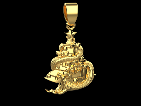 Slangenhanger 02 3D printmodel