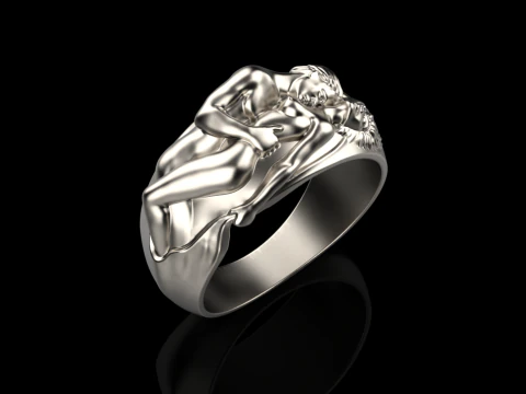 De ringen van Adam en Eva zetten ons op 5-16 3D printmodel