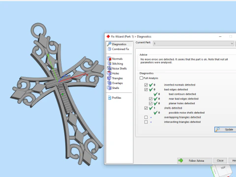Cross pendant 025 3D Print Model