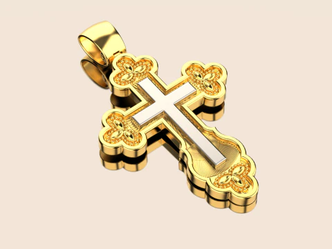 Cross pendant 281124 3D Print Model