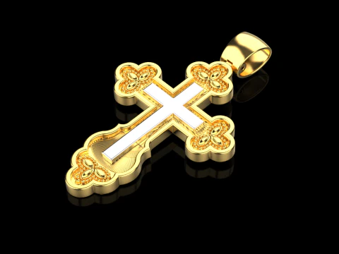 Cross pendant 281124 3D Print Model