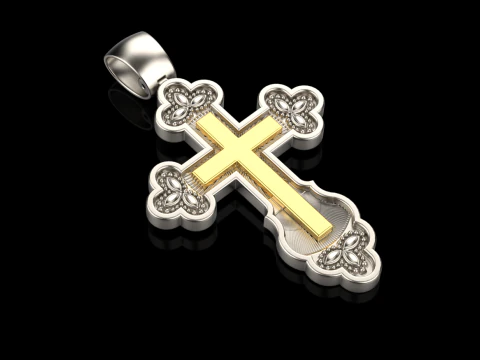 Cross pendant 281124 3D Print Model