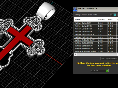 Cross pendant 281124 3D Print Model