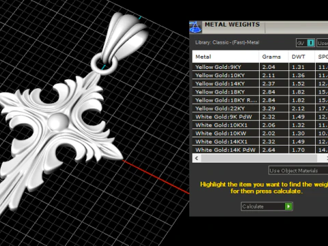 Pingente cruz 221124 Modelo de Impressão 3D